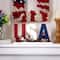 Glitzhome® 18" U.S.A. Wooden Table Decoration
